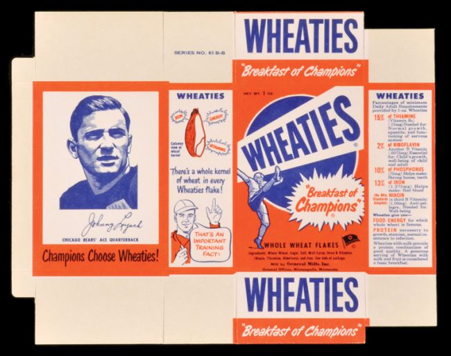 1951 Wheaties Lujack